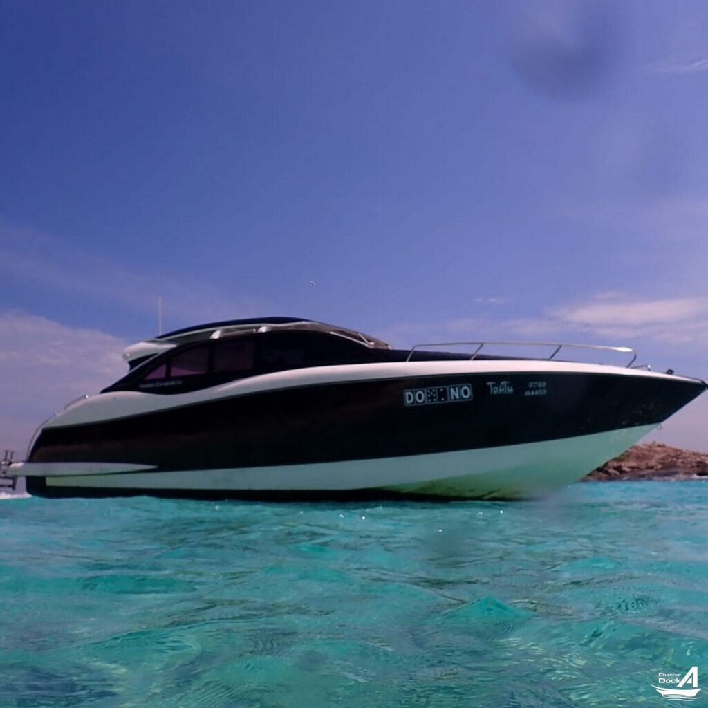 Domino Private Luxury Speed Boat rental-charter with Charter Dock A Phuket