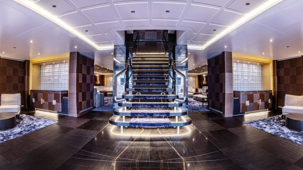 inside Dubai yacht