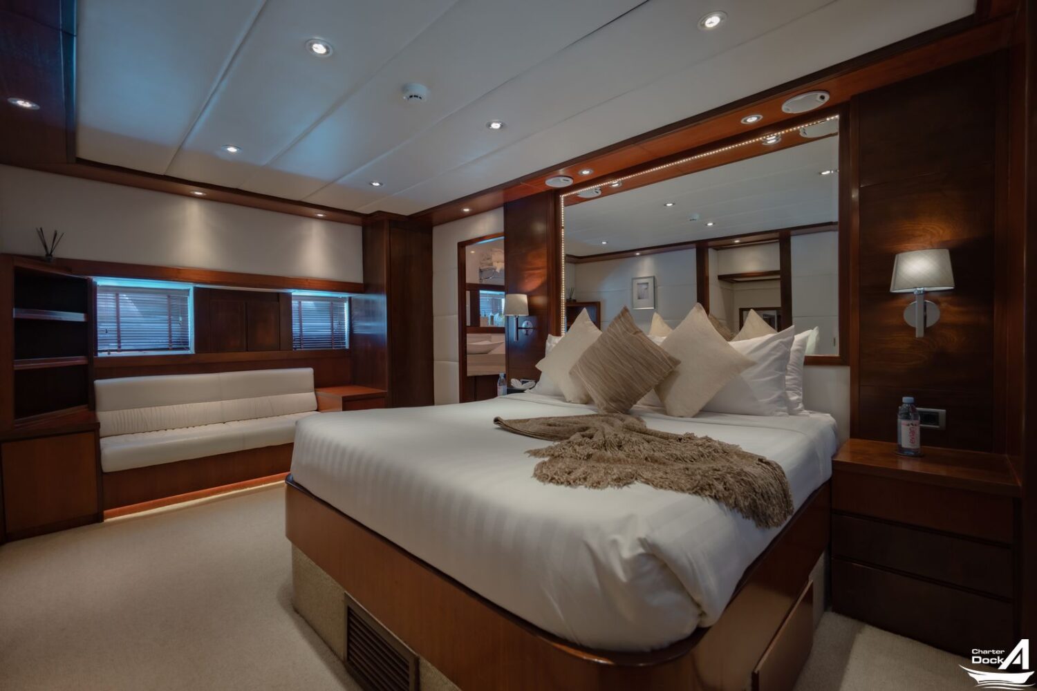 main cabin on a superyacht